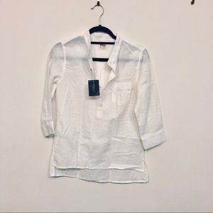 Who.a.u white 3/4th sleeve, NWT